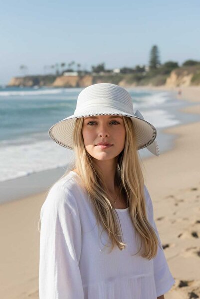 Aware Time Ψάθινο καπέλο μισού φεγγαριού