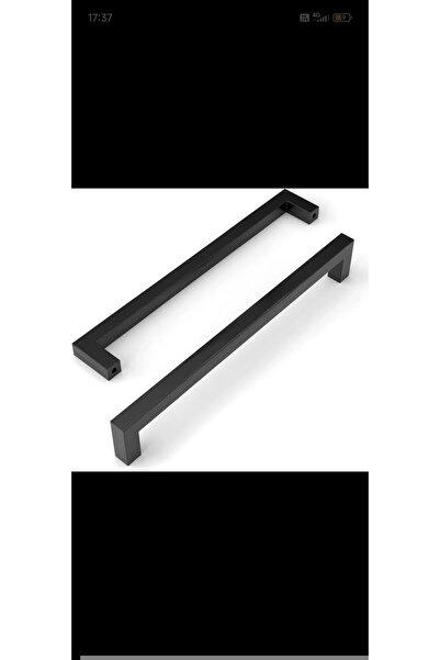 OEM Mobilya kulp siyah alüminyum 425mm delik mesafesi Adet