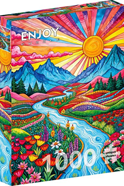 Enjoy Puzzle 1000 Pieces Enjoy Jigsaw Puzzle - Colorful Highlands (Enjoy-2384)