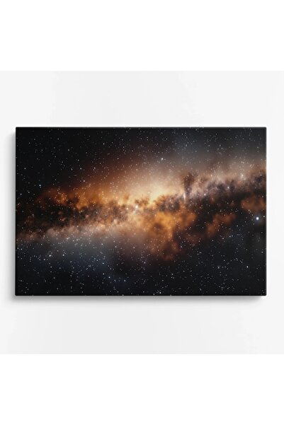 OEM Tablou pe pânză WOWCanvas, Galaxie expresivă în culori cosmice, 90 x 60 cm