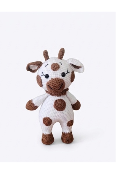 MİNOHOUSE Amigurumi Minik Sevimli İnek Lulu Organik Oyuncak