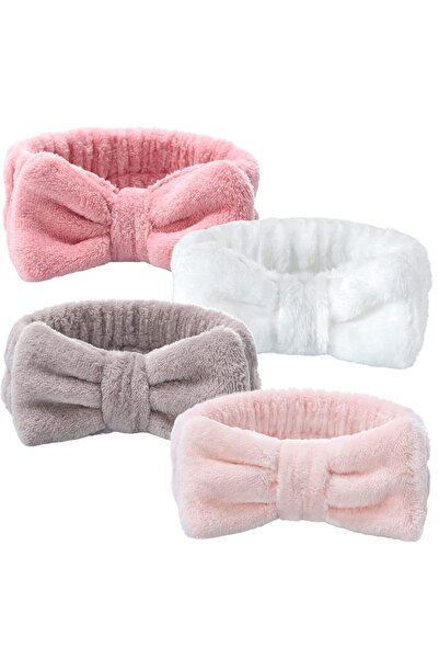 SB SizinBazar Bir adet Peluş Spa Elastik Saç Bandı - Taç