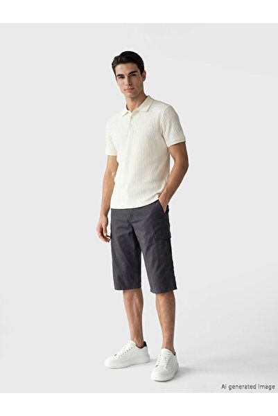 LC Waikiki Nevavm Regular Fit Men's Cargo Shorts with Difference