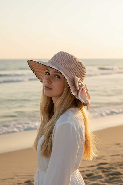 Aware Time Ψάθινο καπέλο μισού φεγγαριού