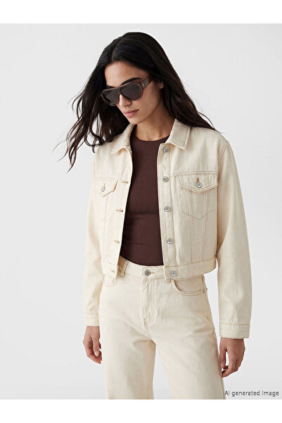 LC Waikiki Shirt Roba Collar Crop Women's Jean Jacket for Style Seekers from ...