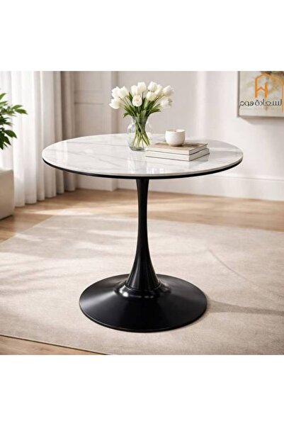 Al Saadah Home Individual Service Table - Ceramic - 80*80*74 cm