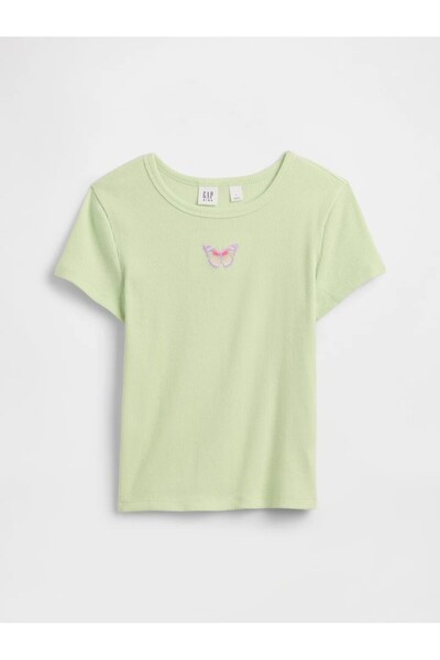 GAP V-SP SS RIB TEE