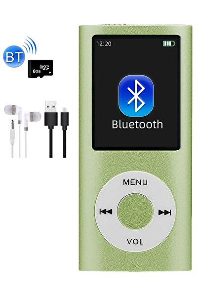 Tastech 5007MP 8GB Tf Kart Hediyeli Metal Mp3 Player Renli Ekranlı Fm Radyolu...