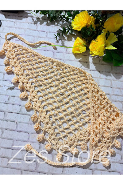 Zes Store hayalinizdeki ürün burada Zes Knit Bohemian Vintage Crochet Bandana...