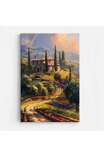 OEM Tablou pe pânză premium WOWCanvas, Peisaj idilic, 40 x 60 cm