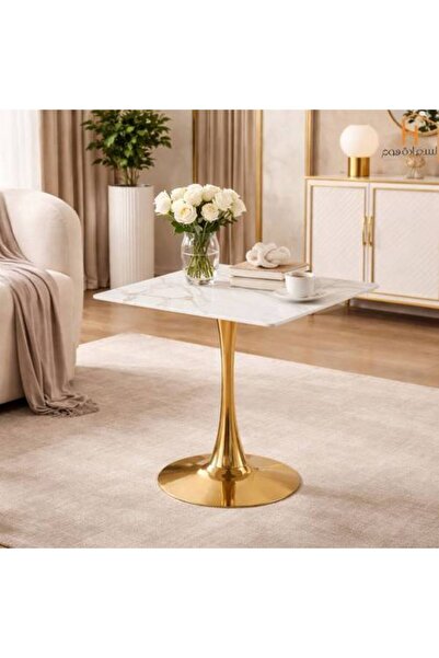 Al Saadah Home Ceramic Single Service Table - for Cafes - 70*70*75 cm