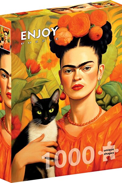 Enjoy Puzzle 1000 Κομμάτια Παζλ Enjoy - Φρίντα Κάλο και η Γάτα της (Enjoy-2313)