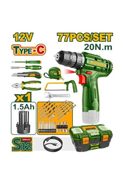 jadever sa JADIVER 77-Piece Tool Set 12V Drill