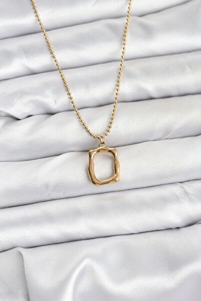 Leyaton 316L Steel Chain Gold Color Model Women's Necklace