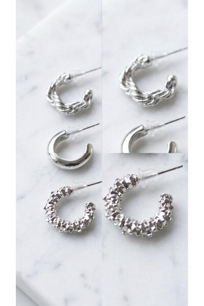 B&T Bujiteri Multi-Model 6-Piece Hoop Earrings
