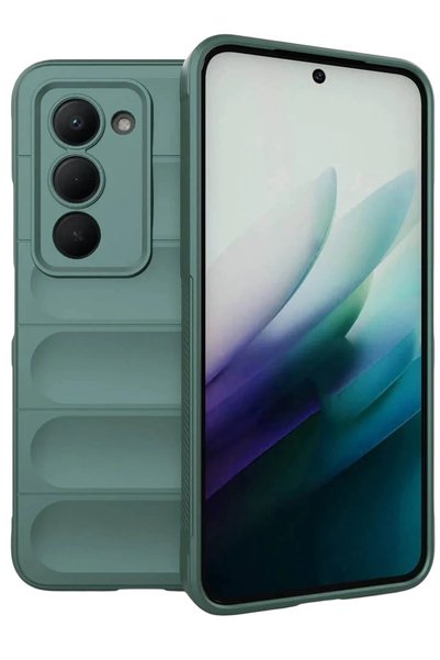 Generic Brand متوافق مع Redmi 15 4G Optimum Silicon - أخضر داكن