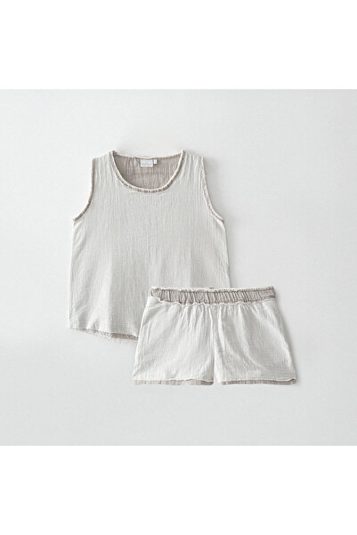 Ecocotton Γυναικείο σετ πιτζάμες με σορτς Melsa, 100% οργανικό βαμβάκι, μουσε...