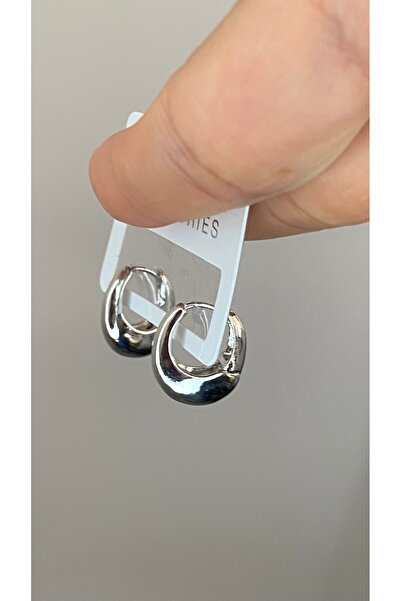 SELUVİA Steel Women's Hoop Minimal Earrings – Modern, Stylish, and Tarnish-Re...