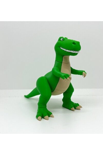OtoBakımZamanı Rex (Toy Story) Figürü - 3D Baskı Sevimli Dinozor Heykeli - Ko...