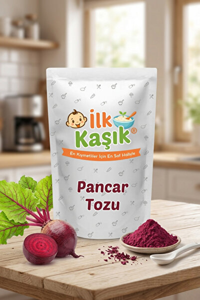 İlk Kaşık Pancar Tozu 100 gr Katkısız Doğal Taş Değirmen Kurutulmuş Pancar Tozu