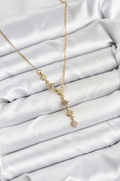 Generic Brand 316L Steel Chain Gold Color Polar Star Model Women's Necklace