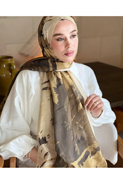 MODA KAŞMİR01 Okyanus Desen Twill Şal