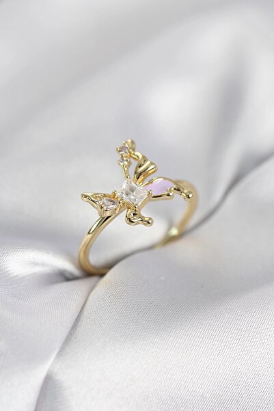 Generic Brand Gold Color Model Zircon Stone Women's Ring