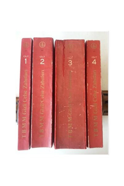 Çağdaş Kitap TBMM Gizli Celse Zabıtları 4 cilt Takım /Sansürsüz Baskı -ikinci el
