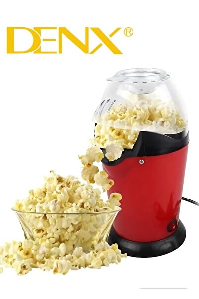 Denx ماكينة صنع الفشار صحية 1100 واط تعمل بالهواء الساخن بدون زيت DX2089