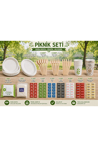 AMBALAJCİBURADA PİKNİK SETİ