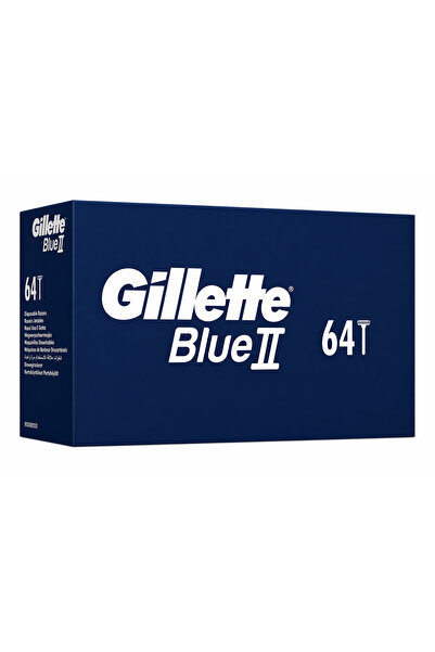 Gillette Blue II Ξυραφάκια Μίας Χρήσης 64 Τεμάχια Πακέτο Πλεονεκτημάτων