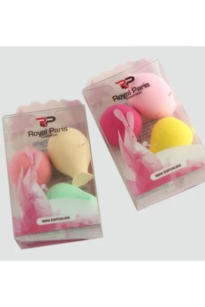 GÖZDEM BİJUTERİ Royal Paris Cosmetics 3’lü Mini Esponjas Makyaj Süngeri Seti ...