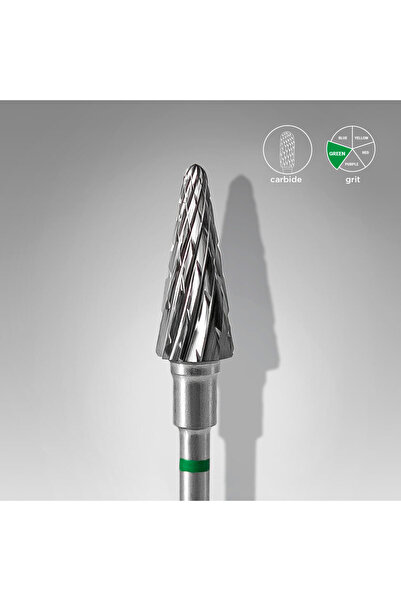 staleks pro carbide nail drill bit corne green expert head diameter 6 mm / wo...