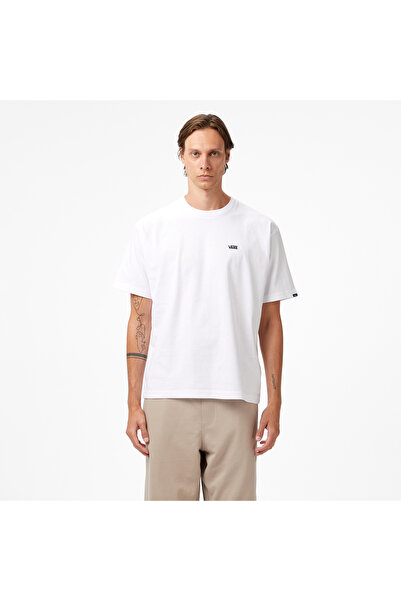 Vans Ανδρικό T-Shirt Beyaz Left Chest II Loose Ss VN000P1PWHT1