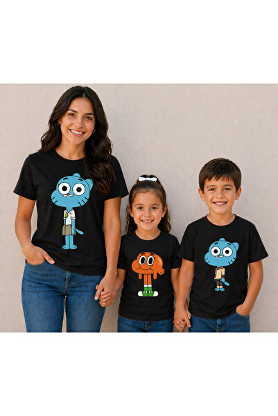 VODEXA Tricou oversize pentru mamă și fiică, tricou twin, 100% bumbac, croial...
