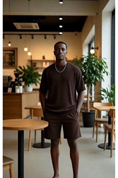 BENROMA Σετ σορτς και μπλουζάκι Ottoman Flexible Lycra oversized 1KH3