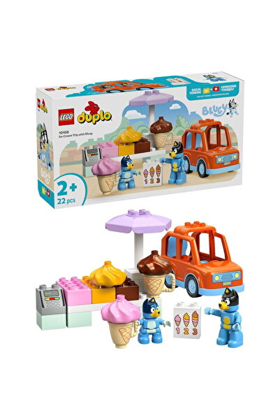 LEGO Jucarie LEGO® DUPLO Bluey - Vizita cu Blue la furgoneta de inghetata 104...