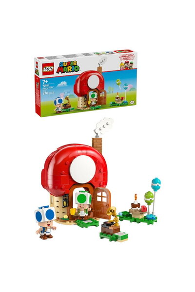 LEGO Jucarie LEGO® Super Mario, Petrecere acasa la Toad 72041, 276 piese, 7 ani+