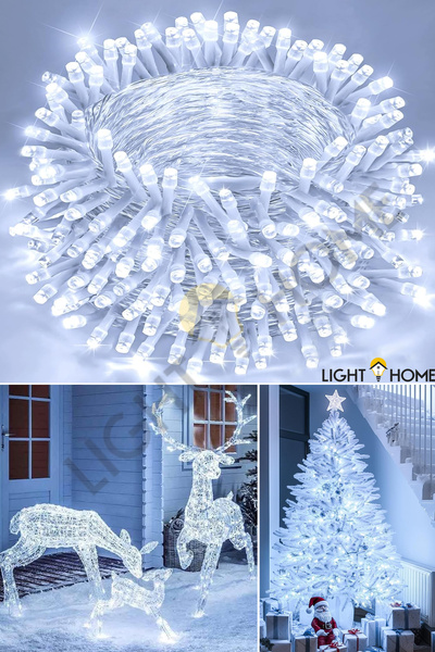 Light Home 80 LED 10 Metre Pilli Beyaz Işık Zinciri Dekoratif Peri Led, Oda Y...