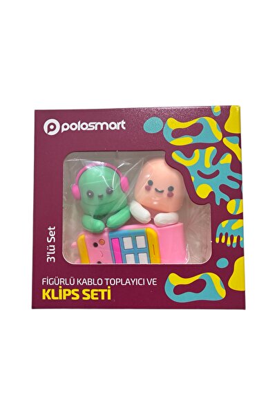 Polosmart Figürlü Kablo Toplayıcı Ve Klips Seti