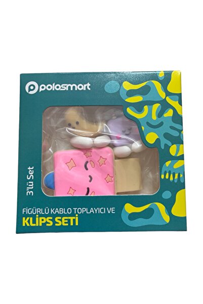 Polosmart Figürlü Kablo Toplayıcı Ve Klips Seti