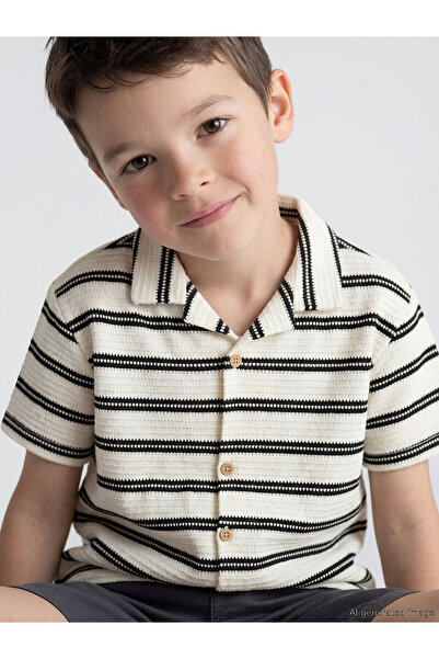 LC Waikiki YK PLUS LCW Παιδικό Ριγέ Πουκάμισο για Αγόρια