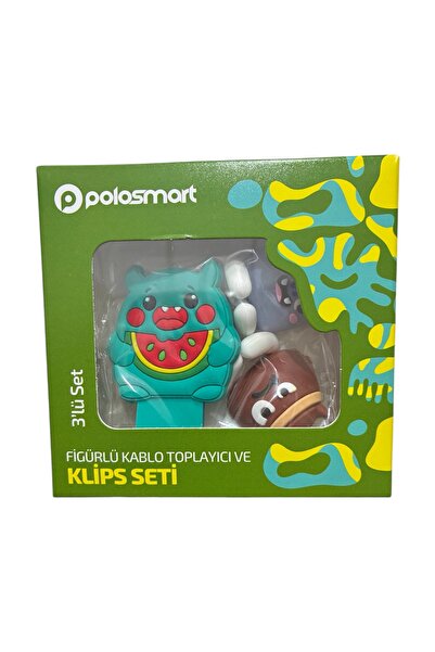 Polosmart Figürlü Kablo Toplayıcı Ve Klips Seti