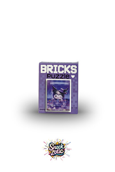 Bricks Snackzotic Kuromi Themed Mini Puzzle - Purple Series 100 Piece Puzzle ...