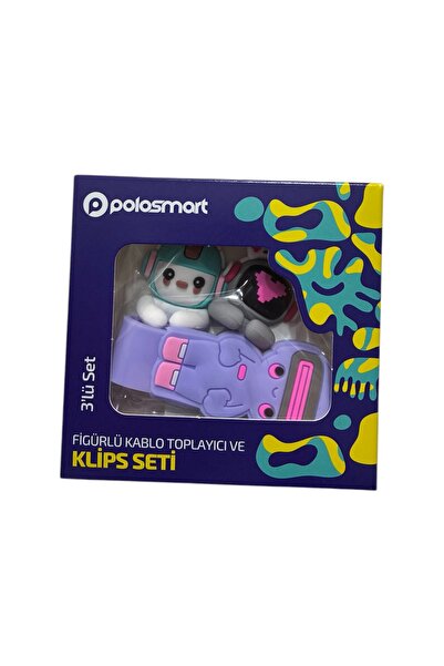 Polosmart Figürlü Kablo Toplayıcı Ve Klips Seti