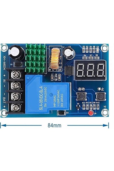 EmAyCenter XH-M604 Dijital Ekranlı Akü Şarj Kontrol Modülü 12V-24V 30A