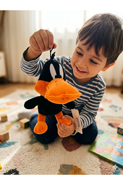 TRUST STORE Daffy Duck Peluş Oyuncak 20 CM Sevimli Yumuşacık ve Eğlenceli Kar...