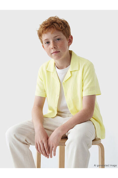 LC Waikiki YK PLUS Κοντομάνικο πουκάμισο για αγόρια