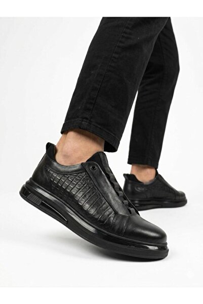Lütfi Men's Genuine Leather Imported Sole Lightweight Comfortable Casual Shoes