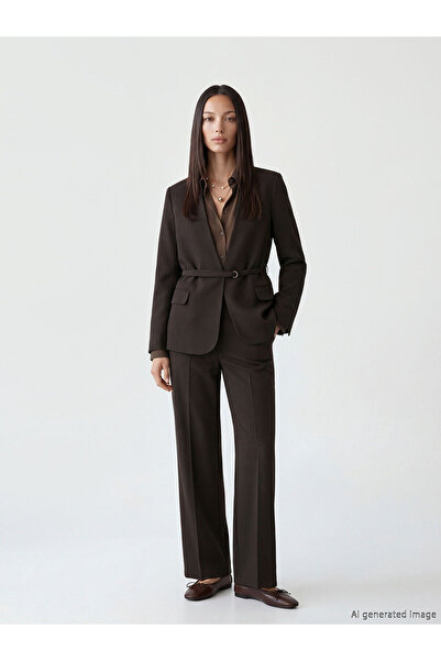 LC Waikiki Nevavm High Waist Wide Leg Women's Trousers with a Difference